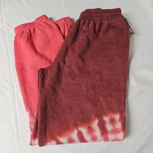 Art Class Kids Sweatpants - Red and Pink‎ Tie-Dye Size 14